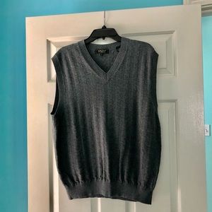 Bobby Jones Gray Cotton Golf Vest L